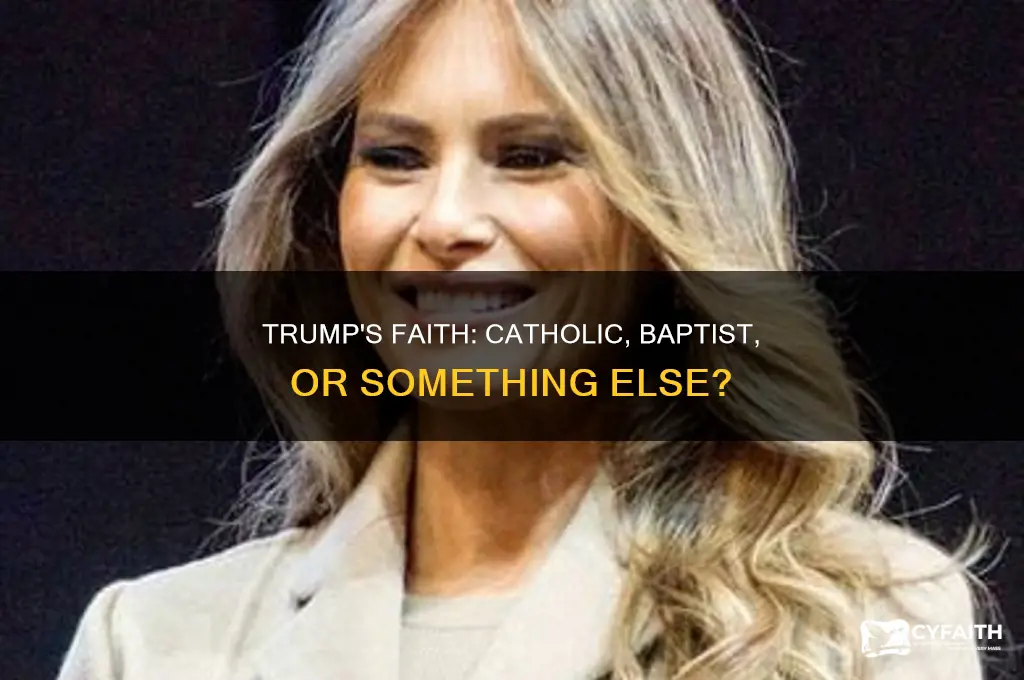 does trump id as a catholic a baptist or what