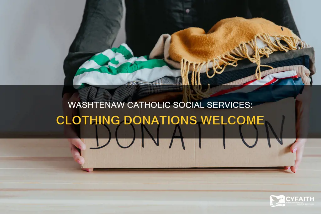 does washtenaw catholic social services accept clothing