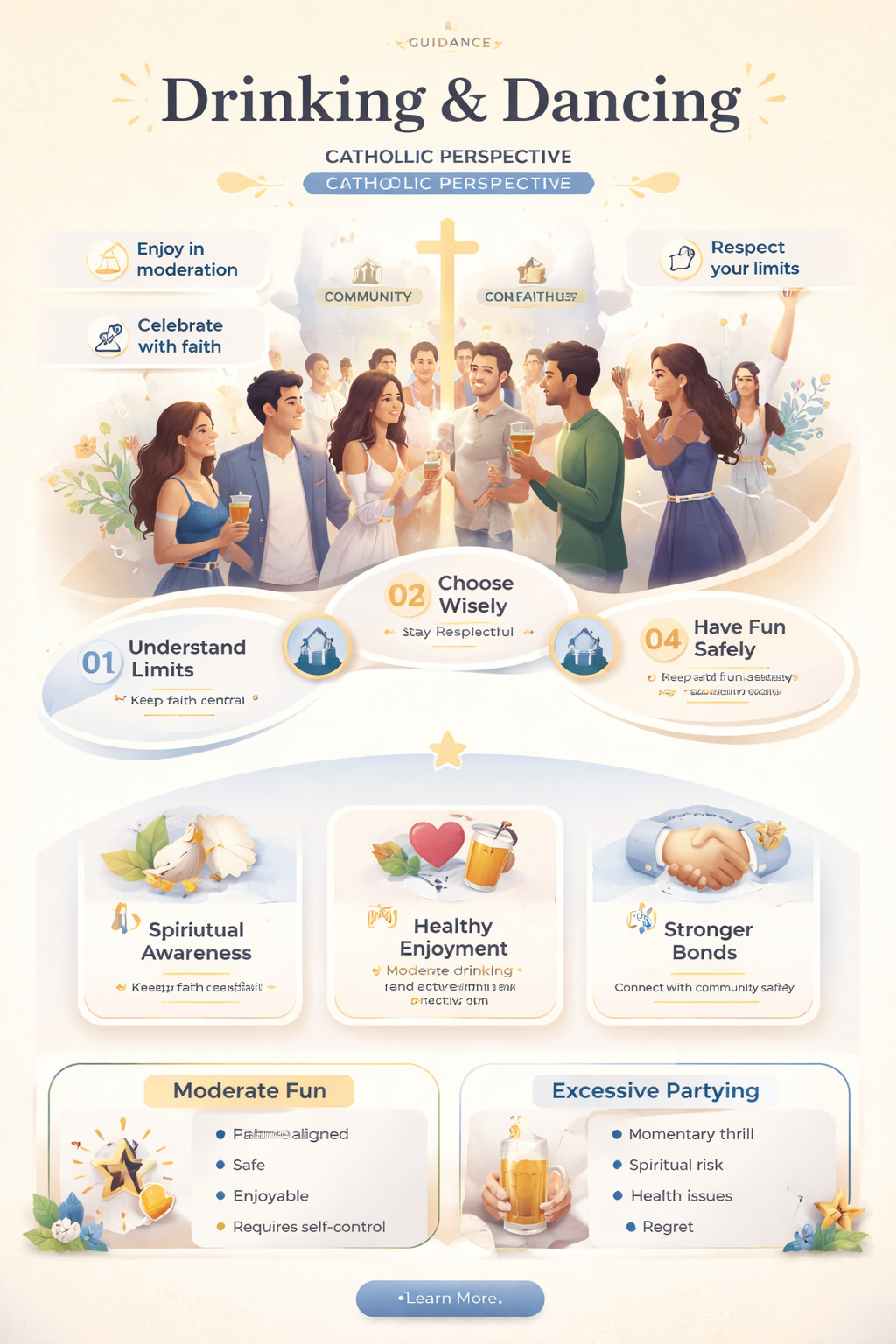 are catholics okay with drinking and dancing
