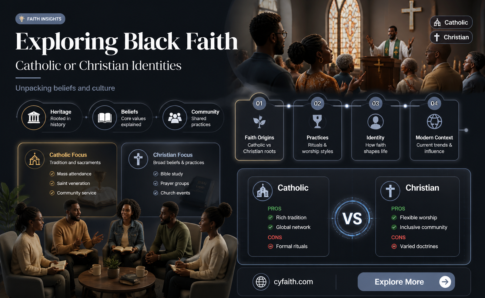 are blacks catholics or christians