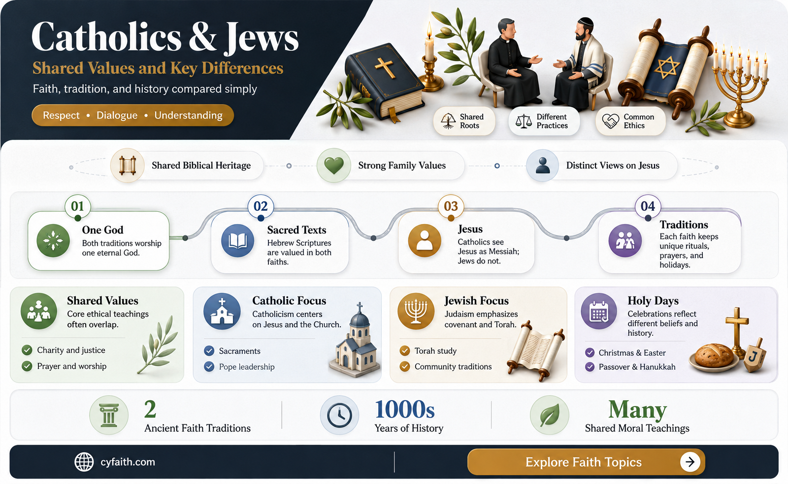 are catholics and jews similar