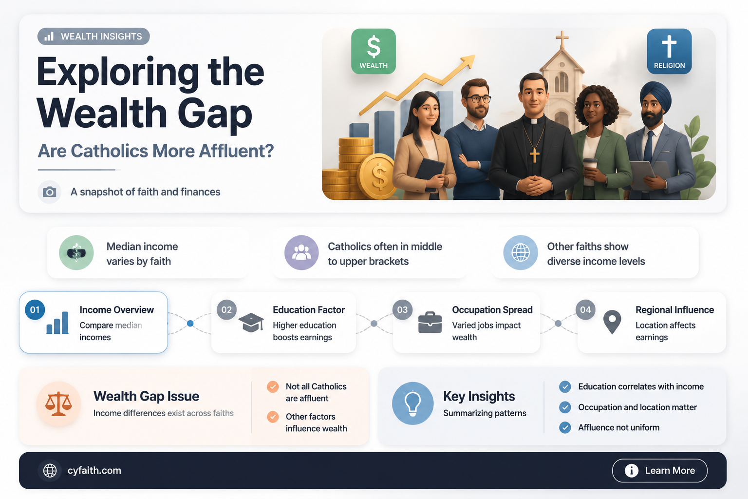 are catholics more affluent