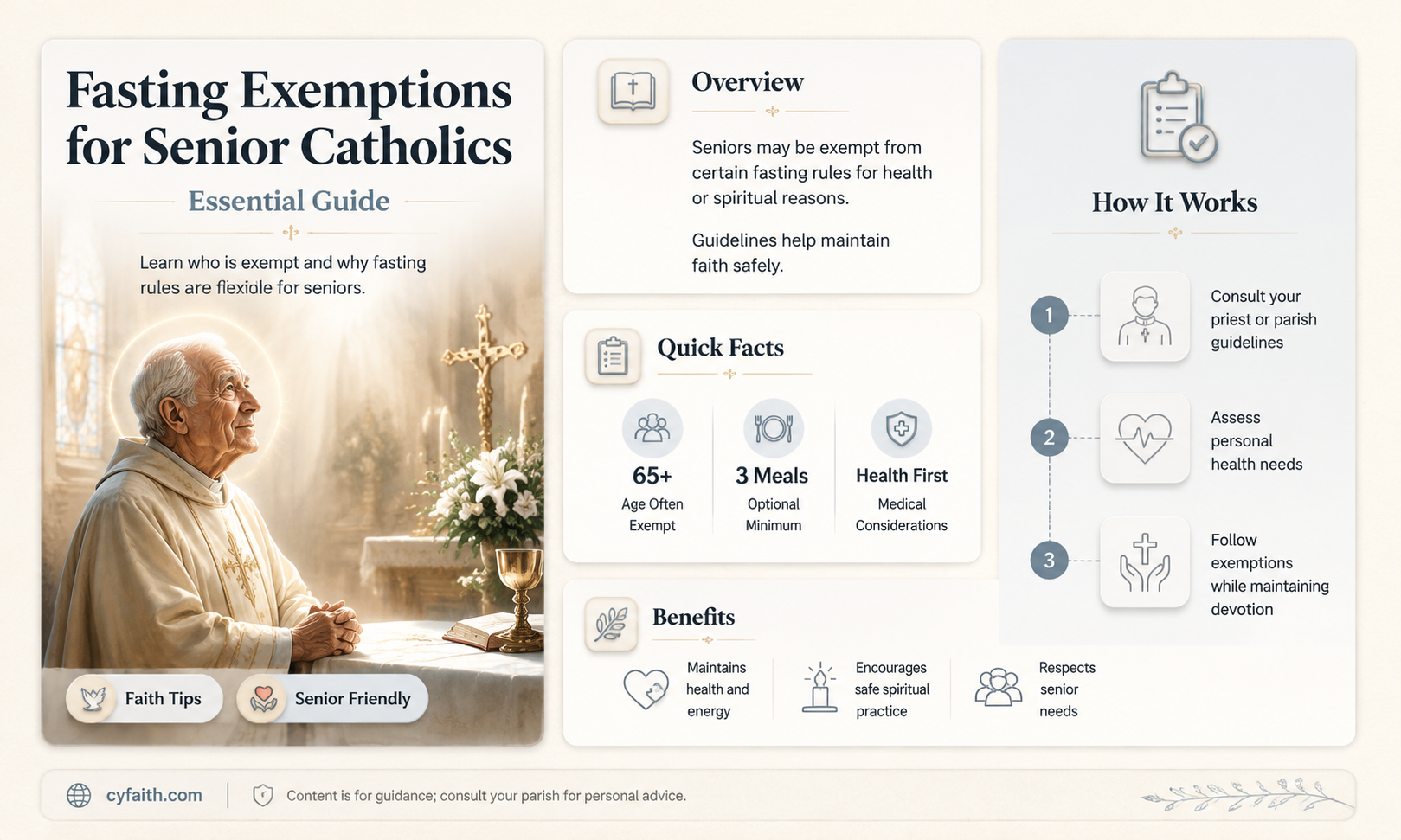 are catholics over 65 exempt from fasting