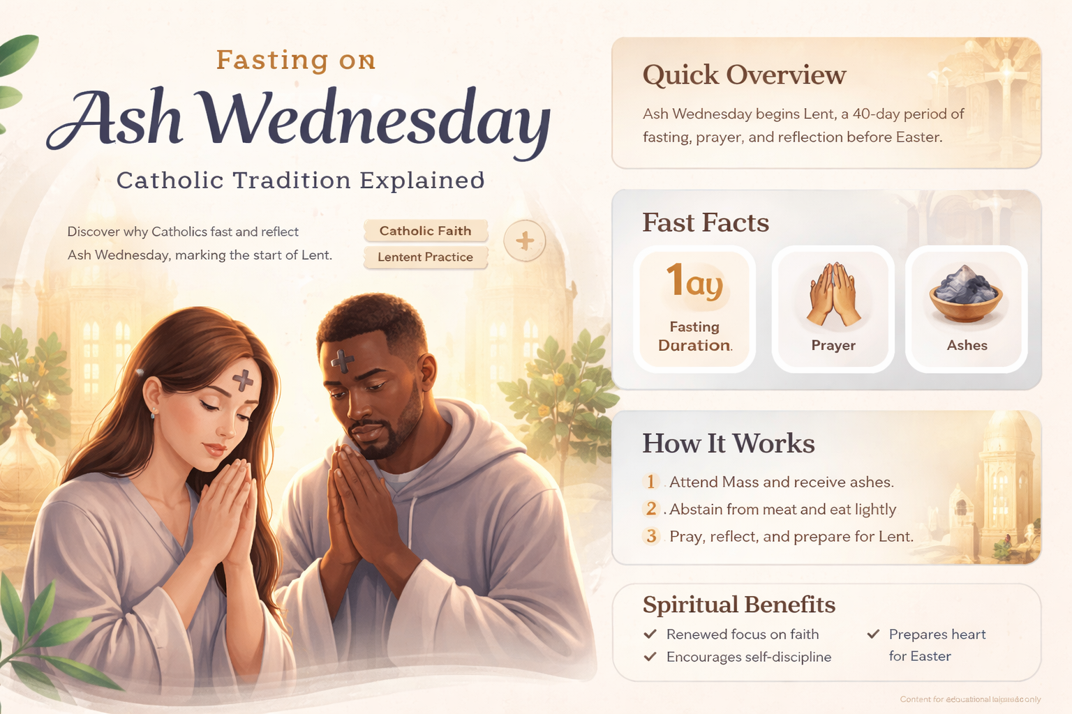 are catholics supposed to fast on ah wednesday