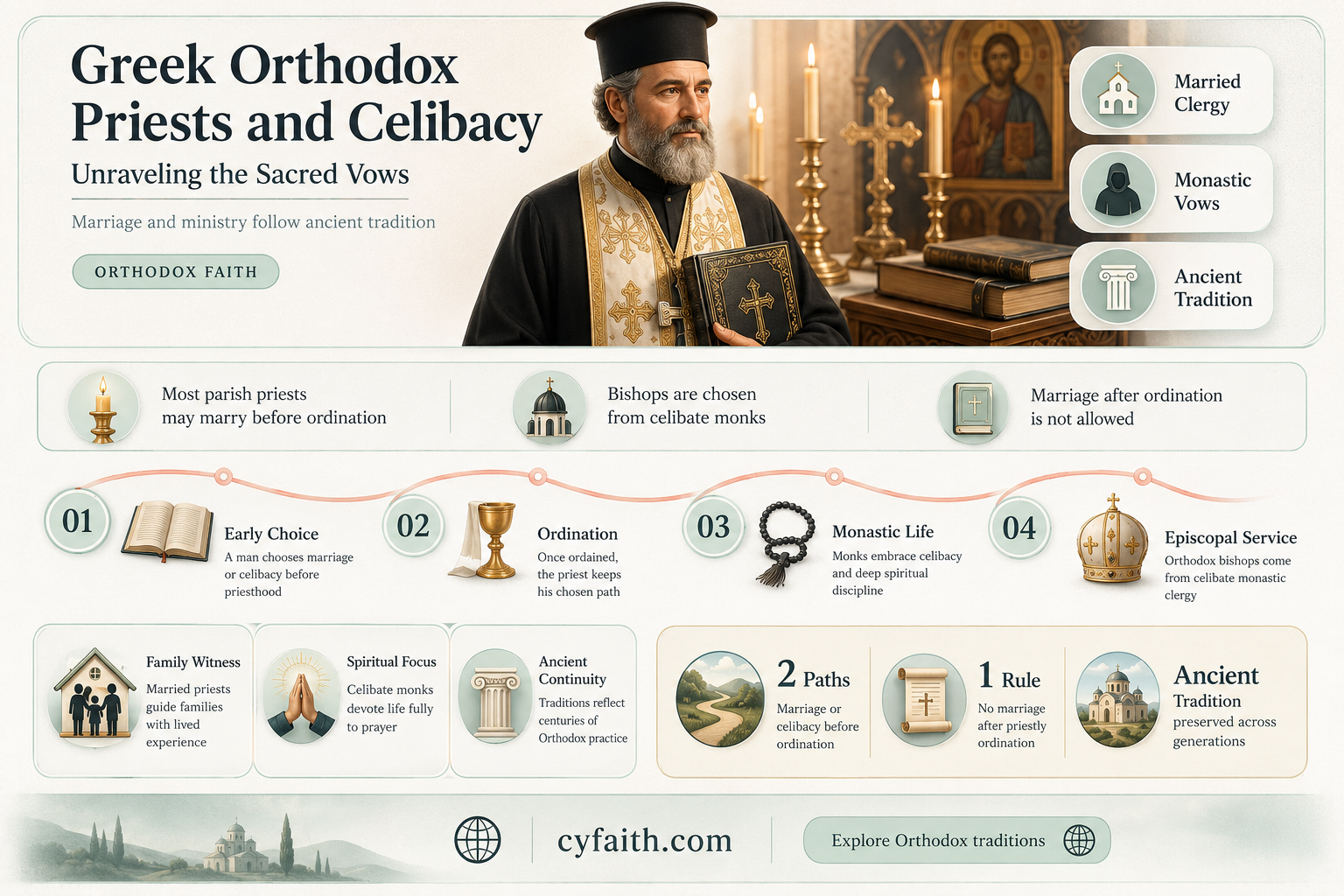 are greek orthodox priests celibate