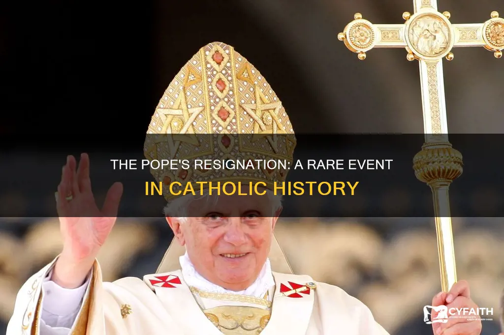 has a catholic pope ever resigned before