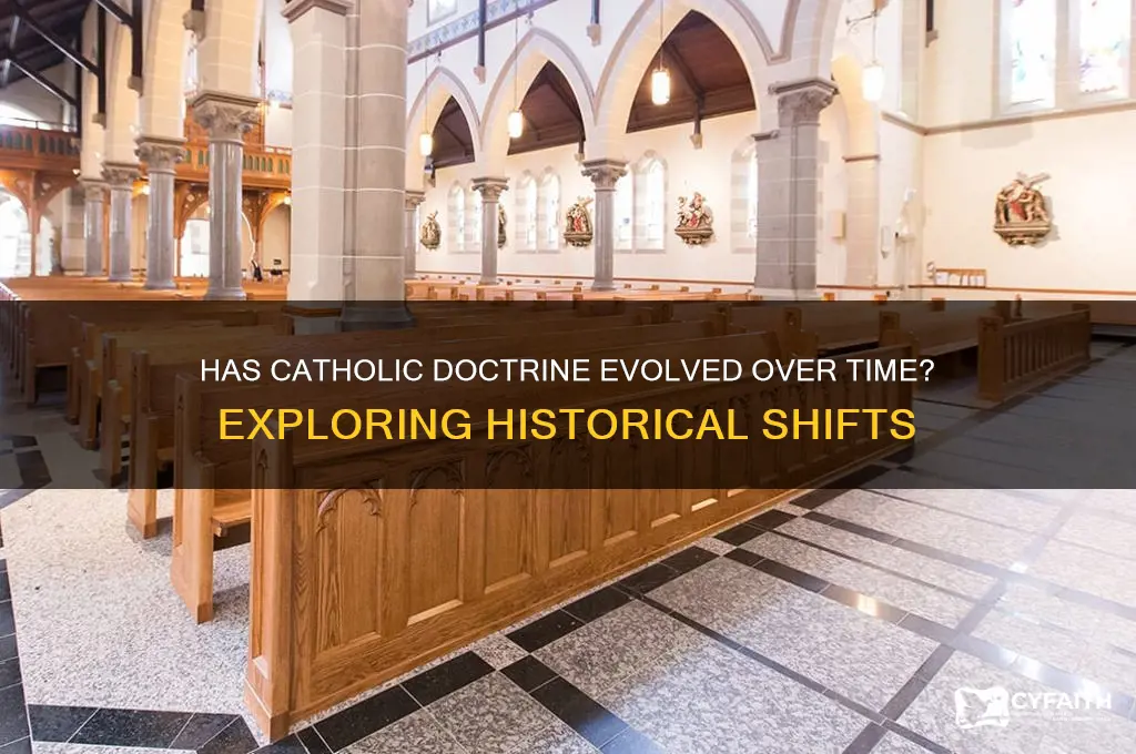 has catholic doctrine ever changed