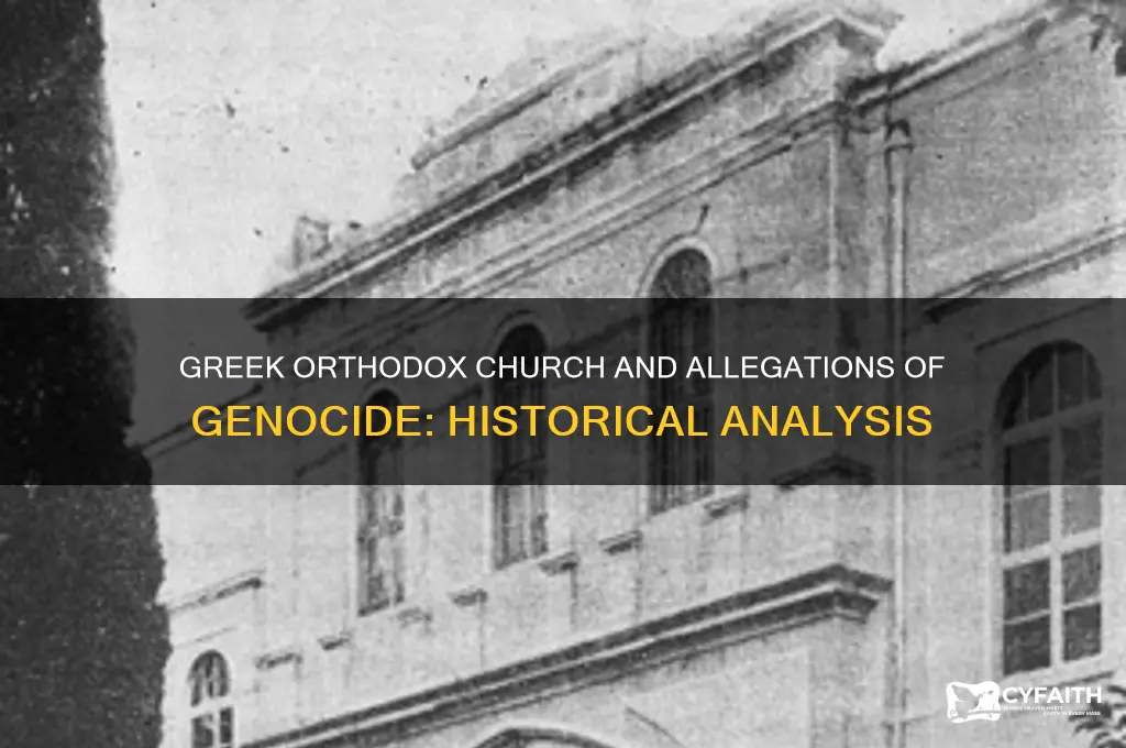 has the greek orthodox church comitted genocide