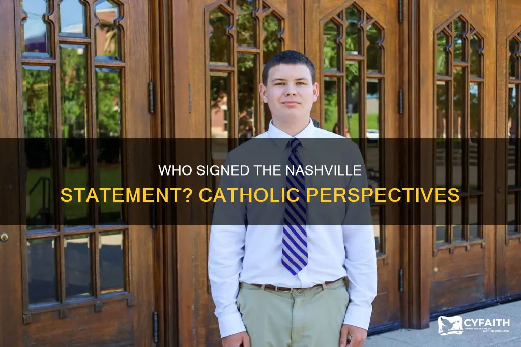 have any catholics signed the nashville statement