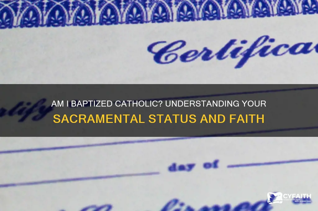have i been baptized catholic