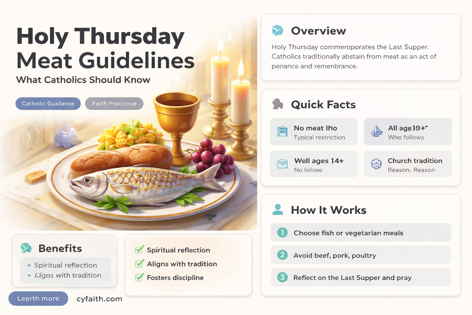 are catholics supposed to eat meat on holy thursday