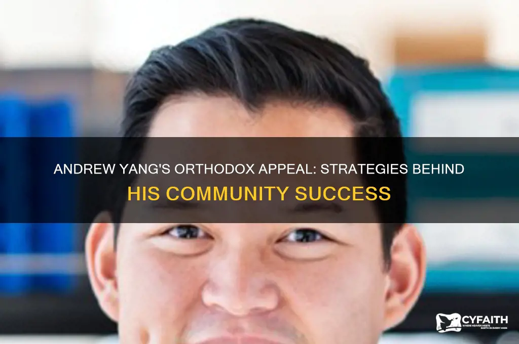 how andrew yang won over orthodox