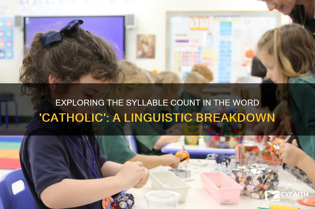 how any syllables is catholic