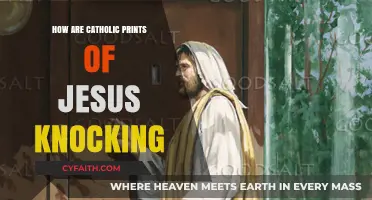 The Power of Jesus Knocking Catholic Prints