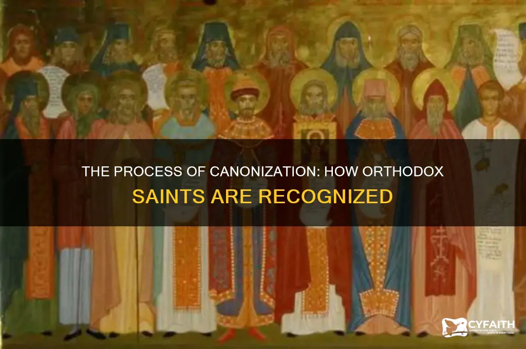 how are orthodox saints made