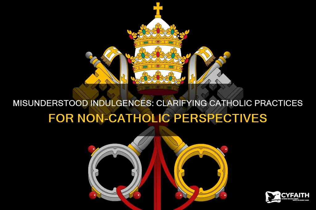 how are the notion of indulgences misunderstood by non catholics
