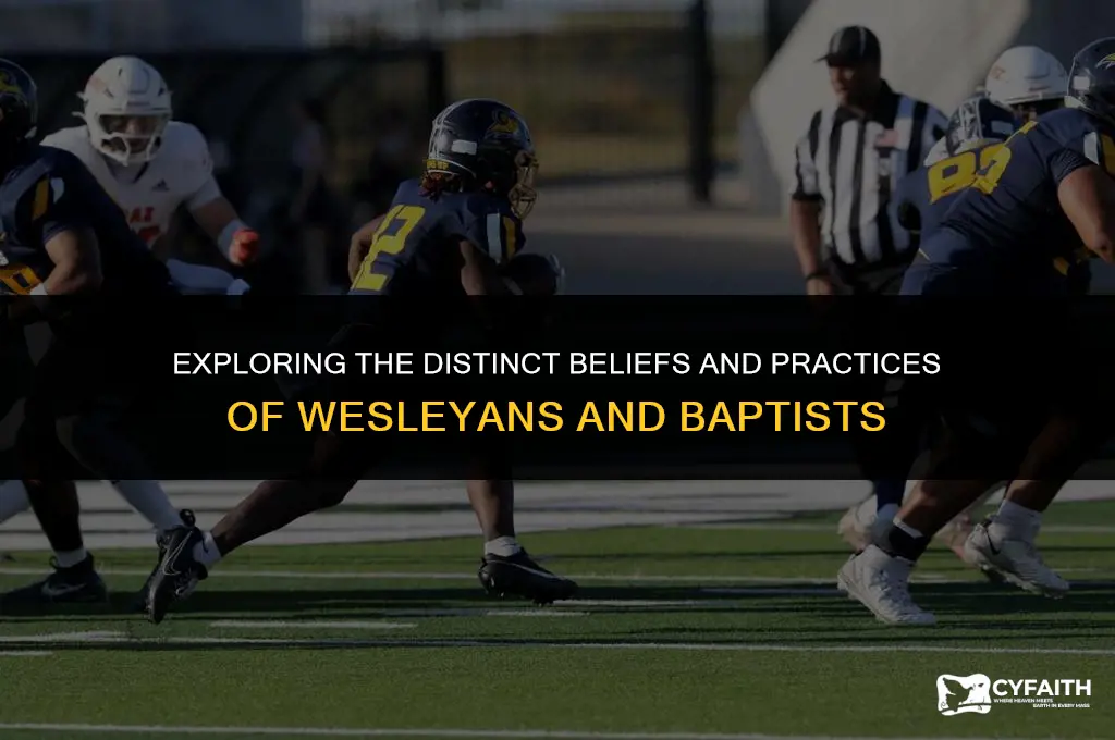 how are wesleyans and baptists different