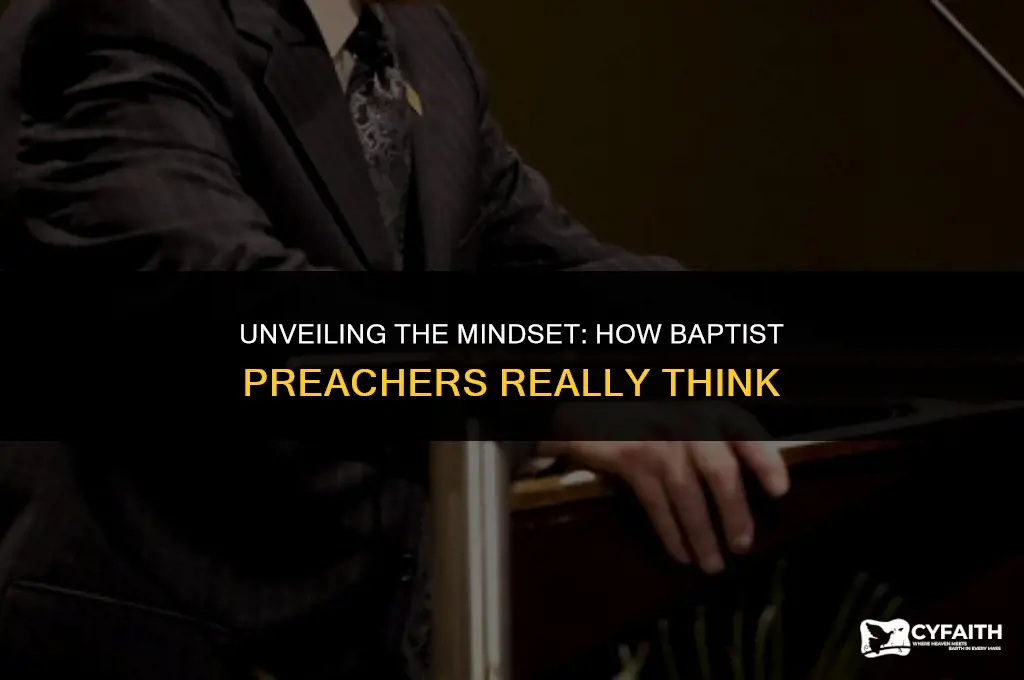 how baptist preachers really think