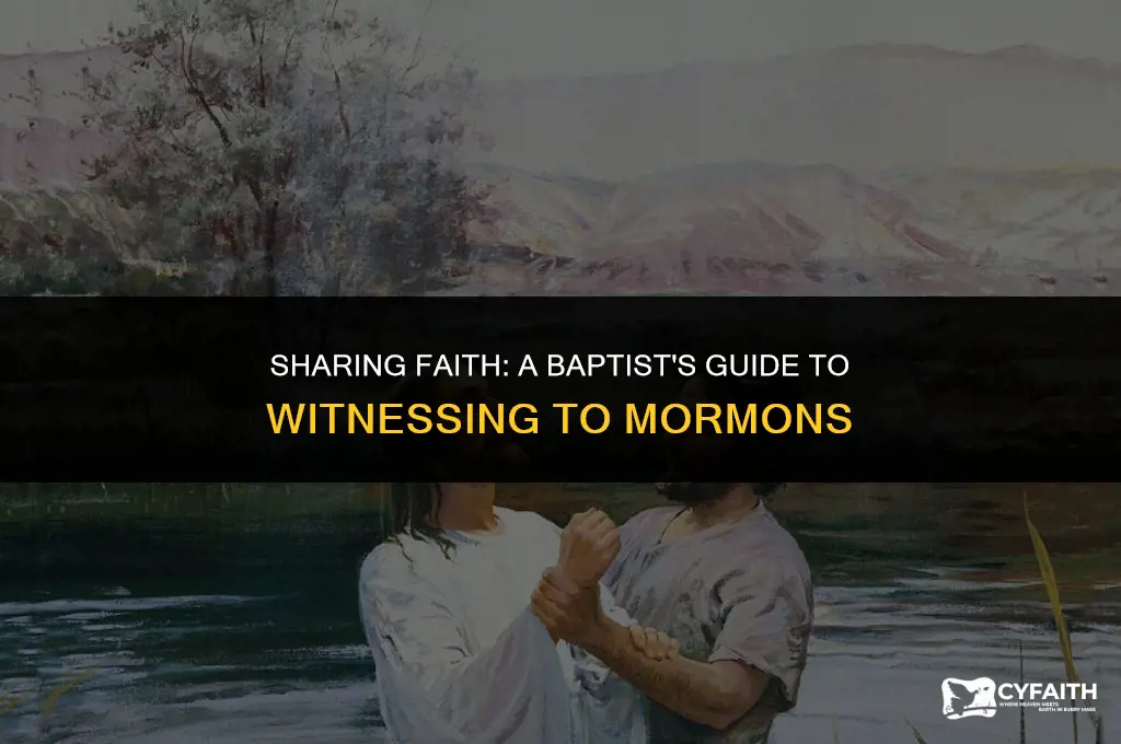 how baptist witness to a mormon