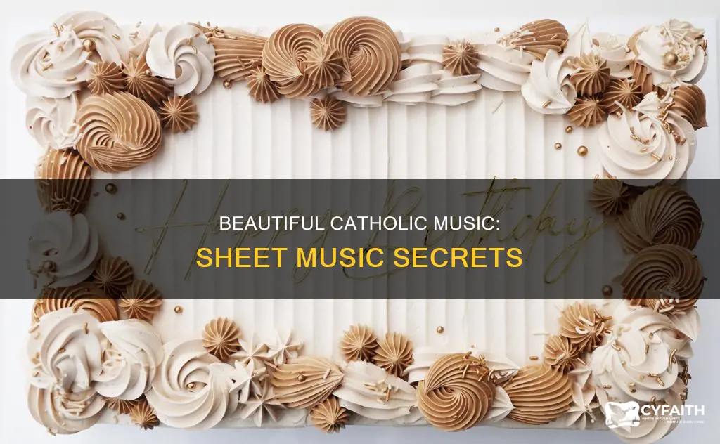 how beautiful catholic version sheet music