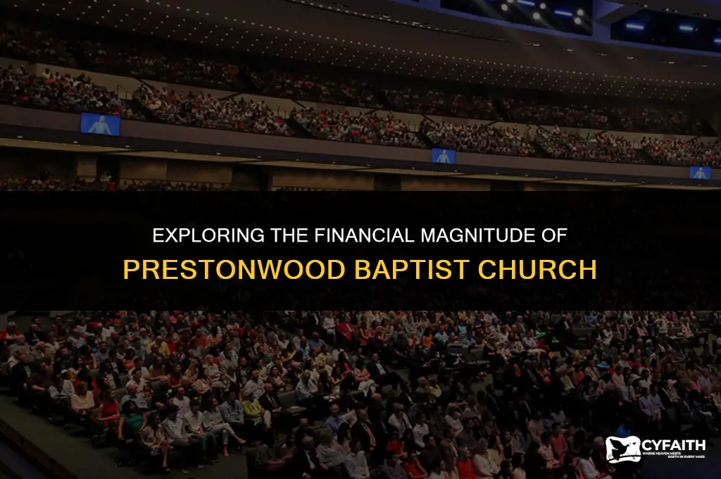 how big financially is prestonwood baptist church