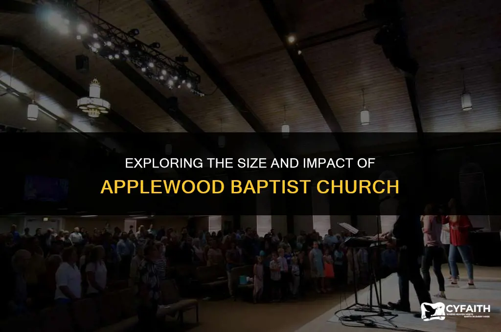 how big is applewood baptist church
