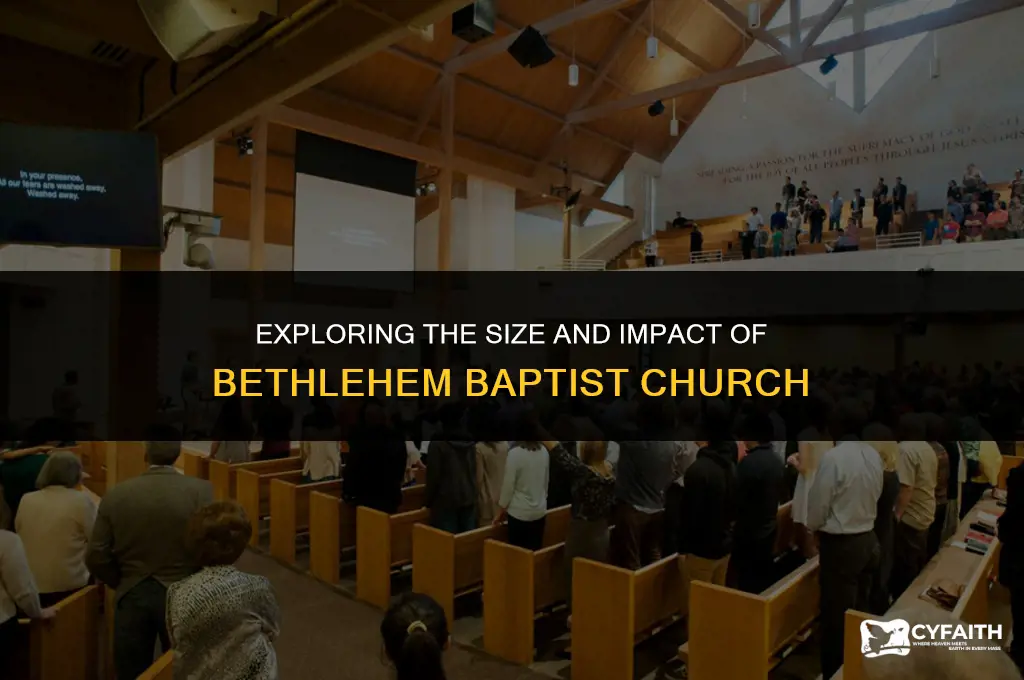 how big is bethlehem baptist church