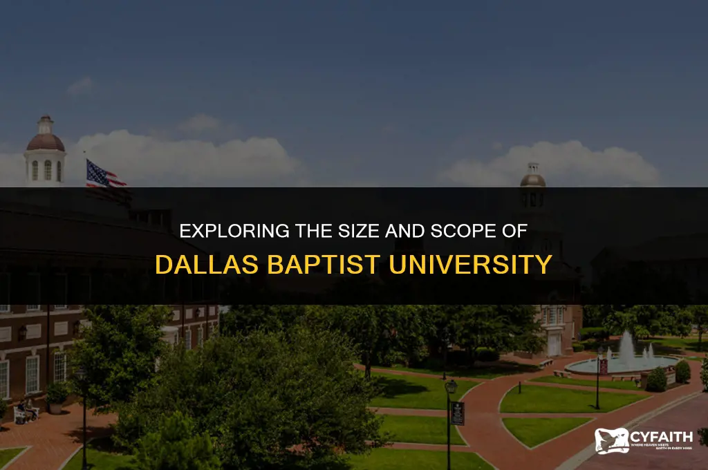 how big is dallas baptist university