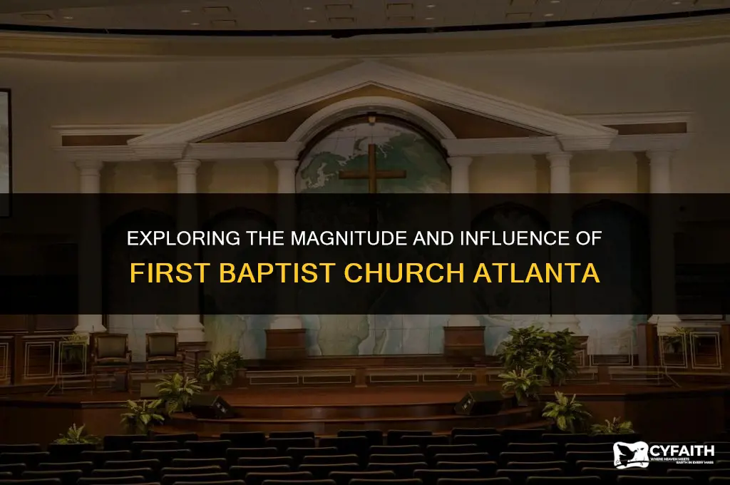 how big is first baptist church atlanta