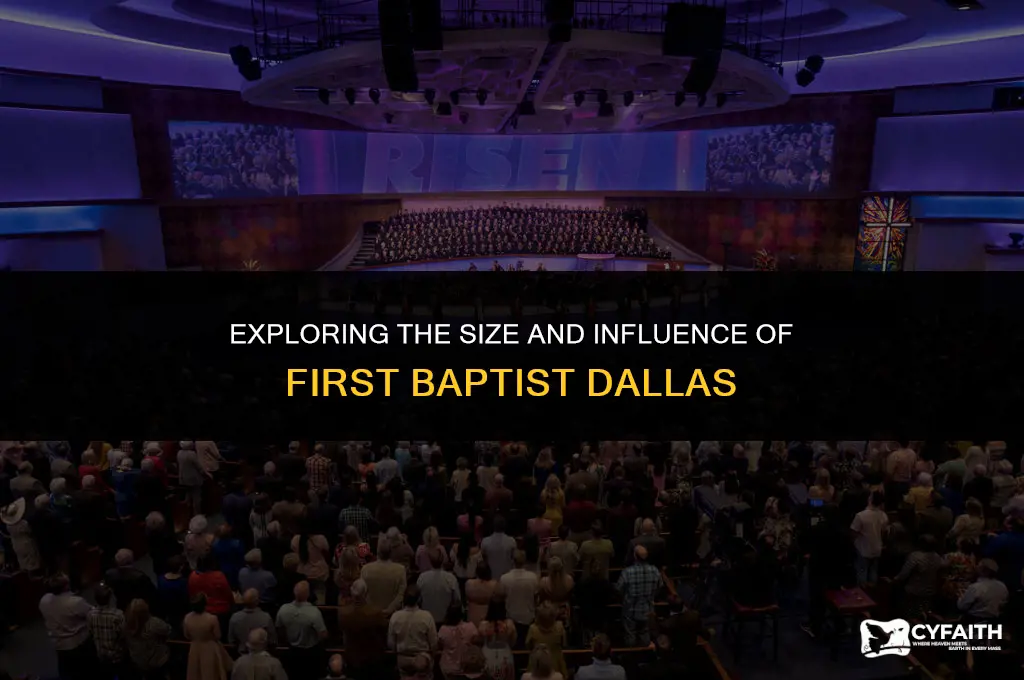how big is first baptist dallas