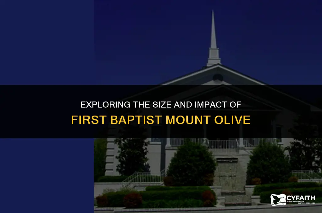 how big is first baptist mount olive