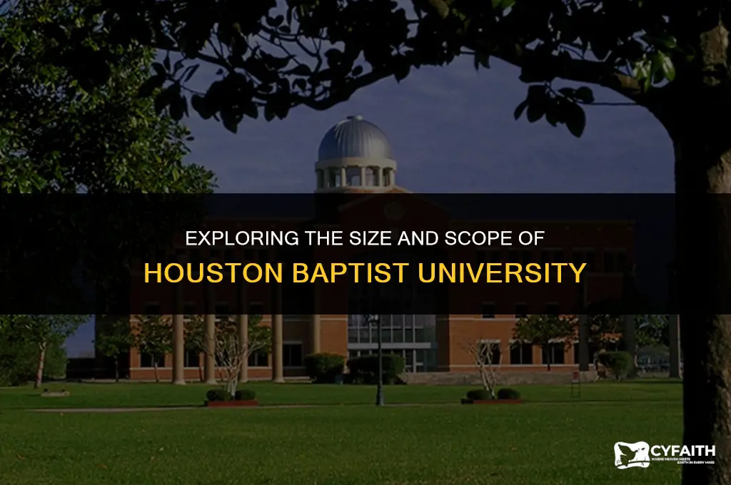 how big is houston baptist university