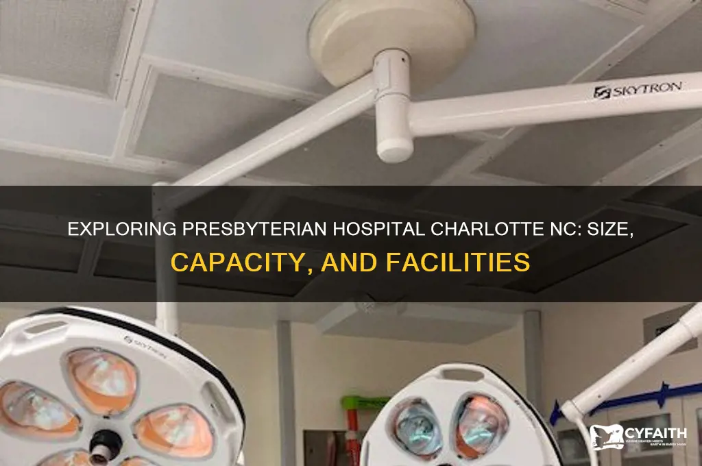 how big is presbyterian hospital in charlotte nc