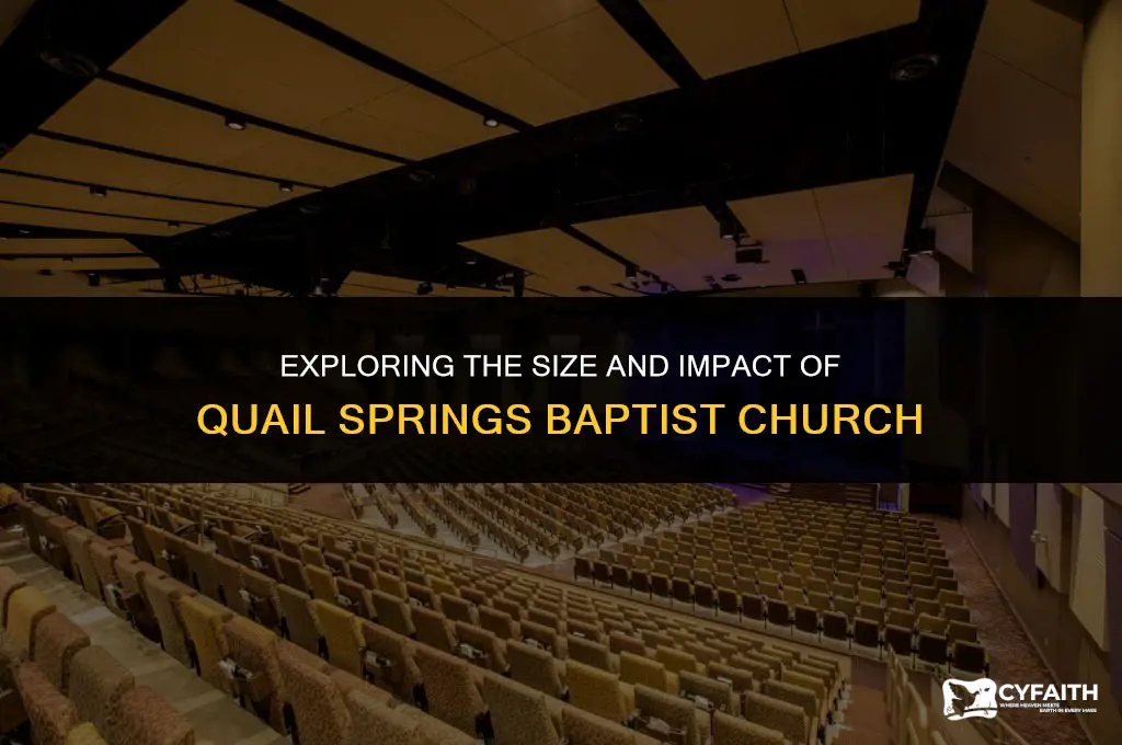 how big is quail springs baptist church