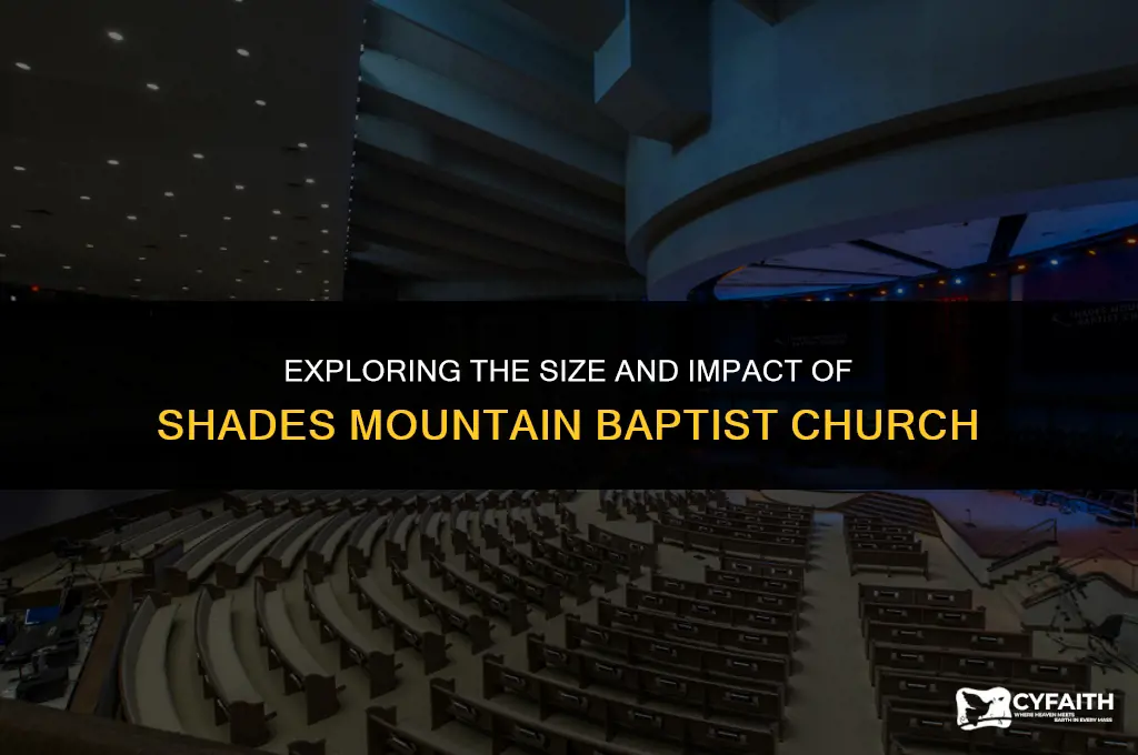 how big is shades mountain baptist church birmingham