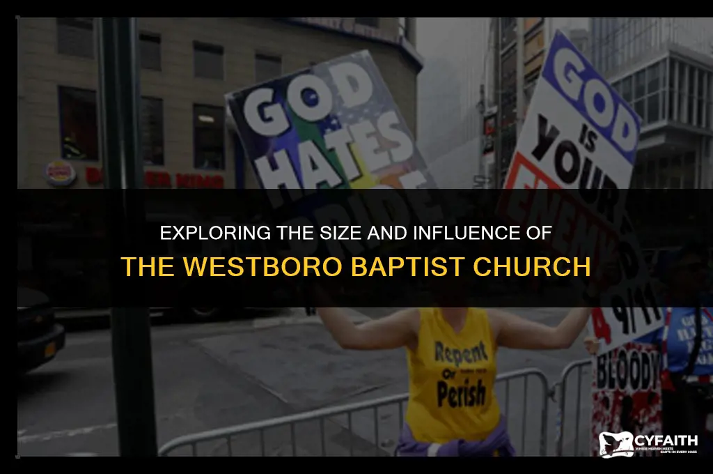 how big is the westboro baptist church