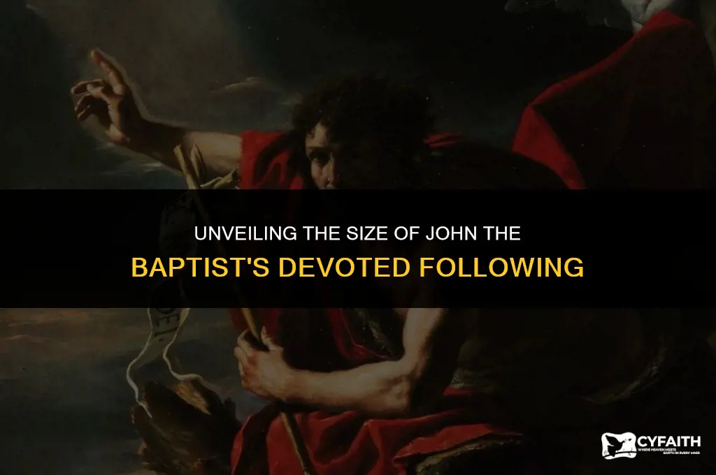 how big was john the baptist