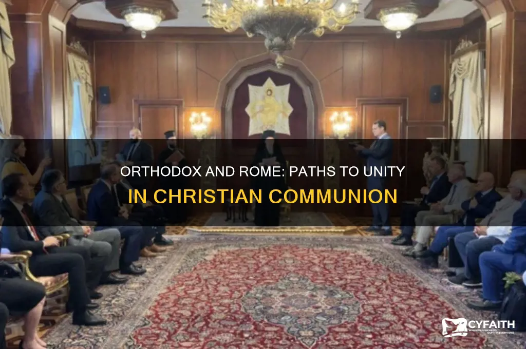 how can an orthodox church be in communion with rome