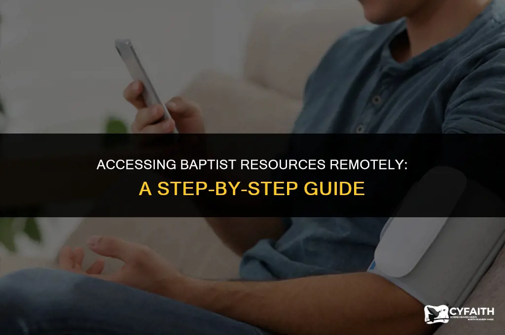 how can i login to baptist from home