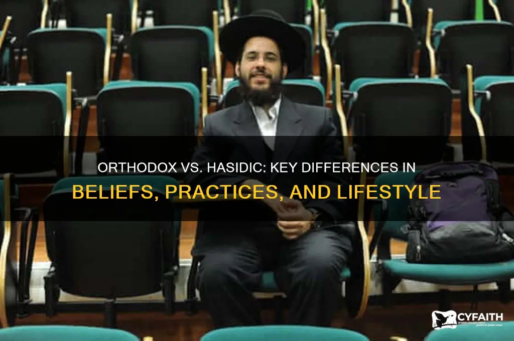 how can you tell an orthodox vs hasidic