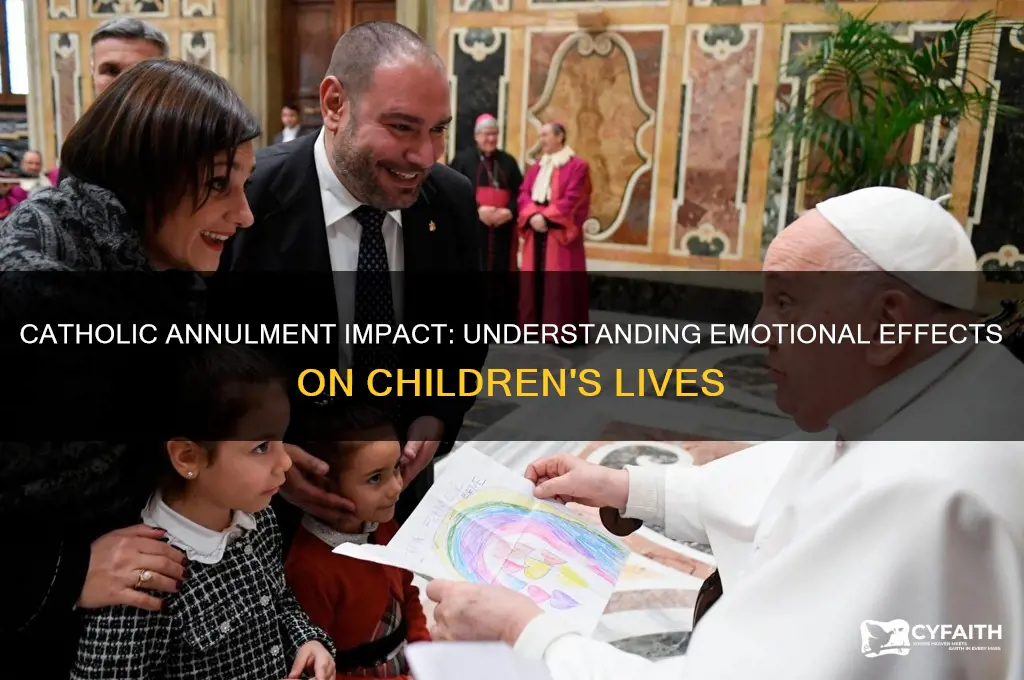 how catholic annulment affects children