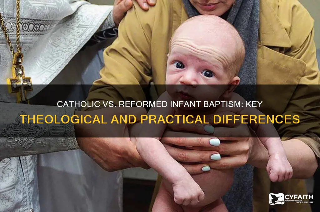 how catholic infant baptism is differnt from reformed infant baptism