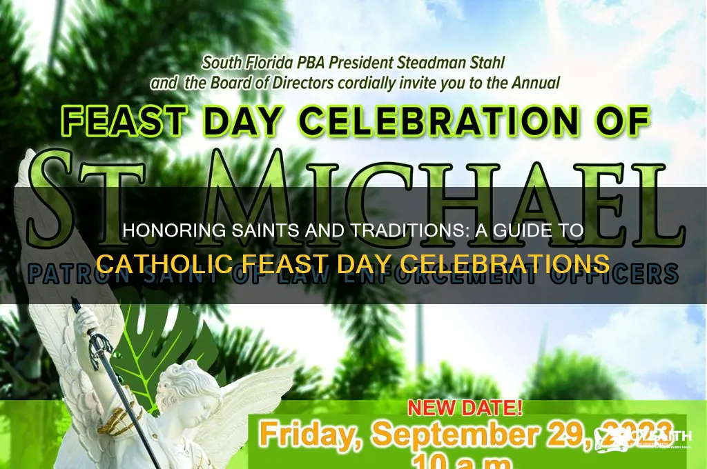 how catholics celebrate feast days