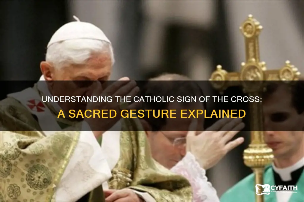 how catholics cross themselves