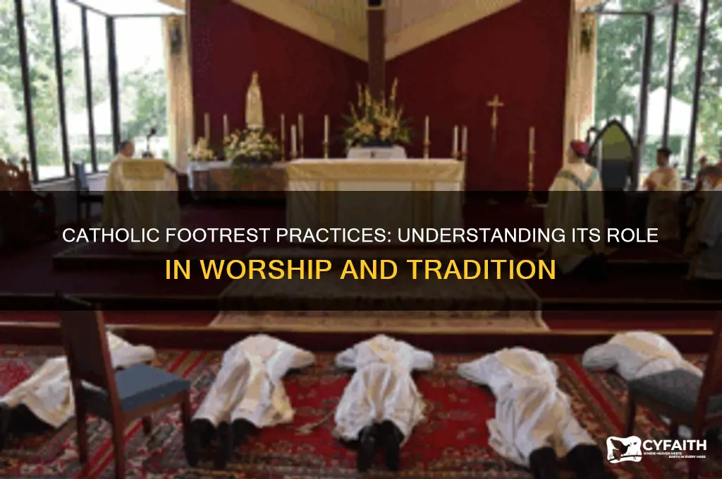 how catholics use the footrest