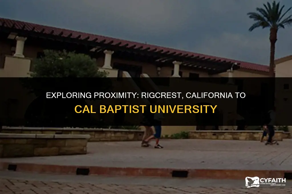 how close is rigcrest california to cal baptist