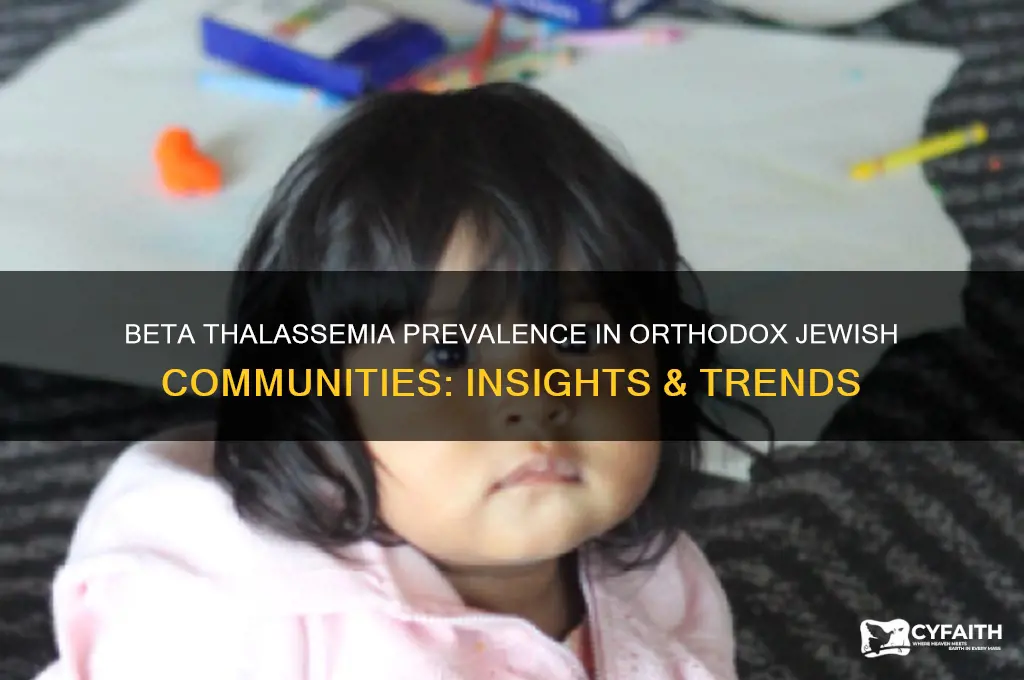 how common is beta thalassemia among orthodox jews