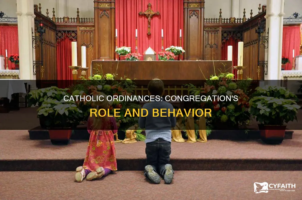 how congregation is to act during catholic ordinance
