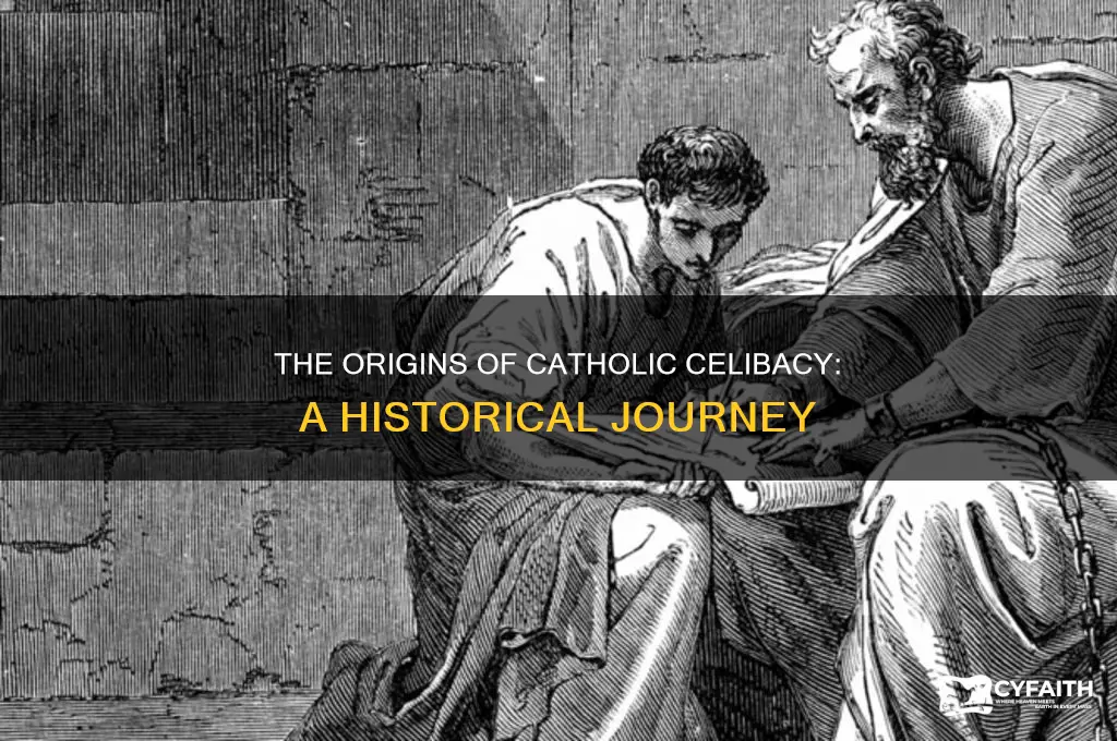 how did catholic celibacy begin