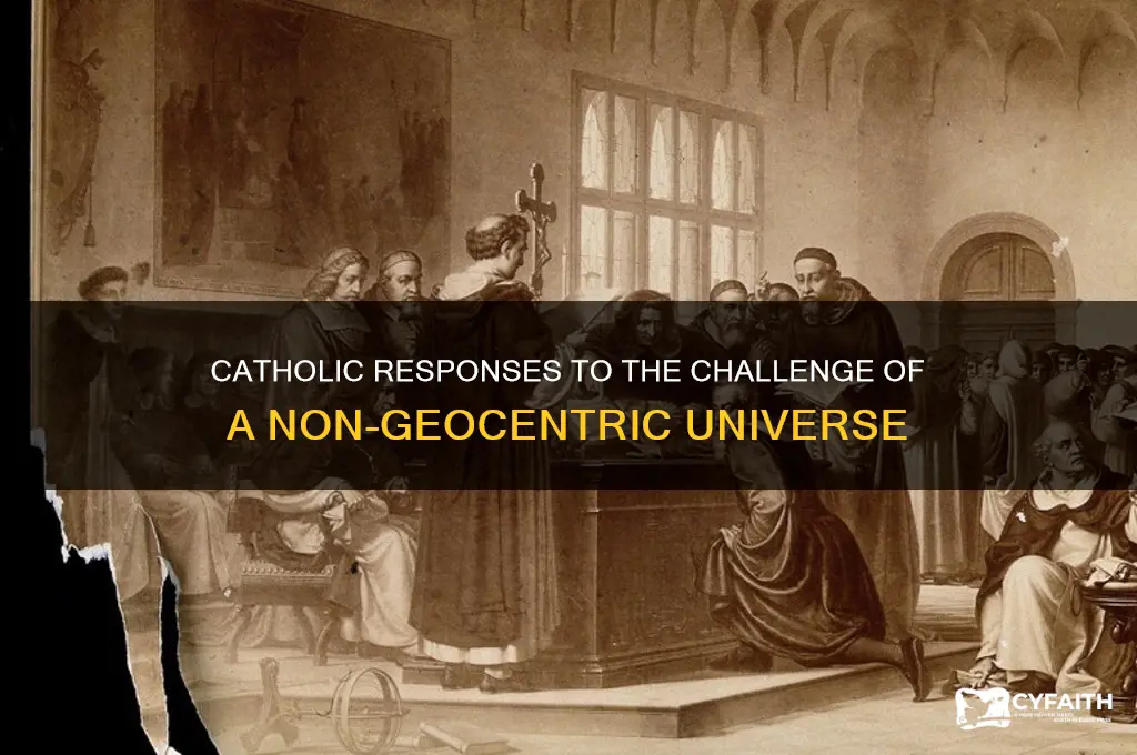 how did catholics adress assertions geocentric theory was false